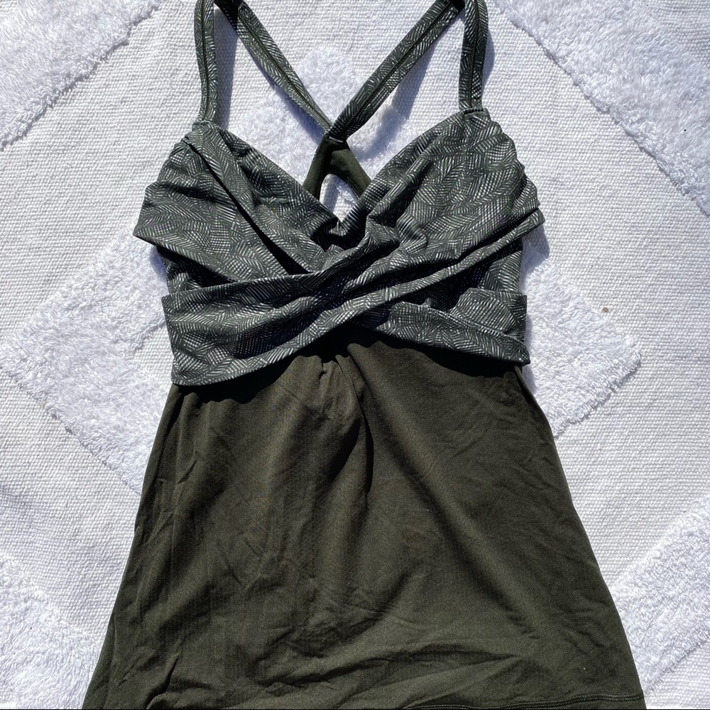 Olive Green Lululemon Tank Top